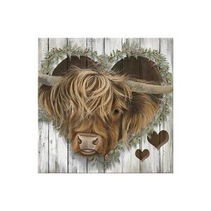 Countryside Grange Unframed Canvas Wall Art  16" X 16"